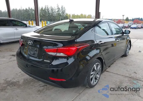 2016 Hyundai Elantra Limited из США, поврежденный, VIN KMHDH4AEXGU553247